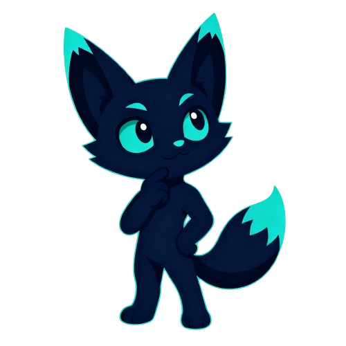 Mascota de Foxii Dev — Piensa